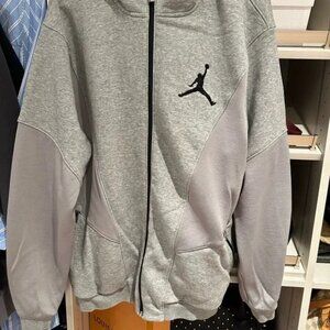 Nike Air Jordan Sweatshirt Hoodie Gray XXL